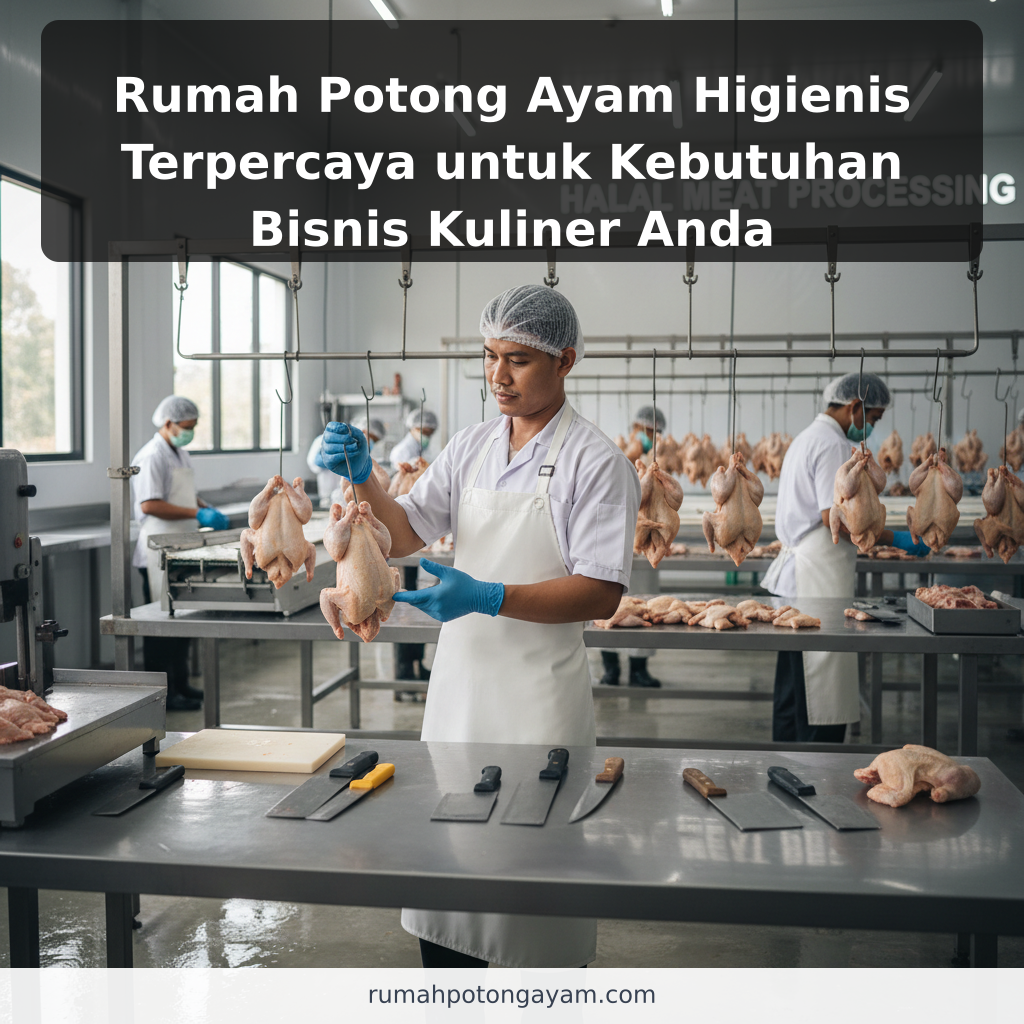 Rumah Potong Ayam Higienis Terpercaya untuk Kebutuhan Bisnis Kuliner Anda