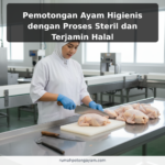 Pemotongan Ayam Higienis dengan Proses Steril dan Terjamin Halal