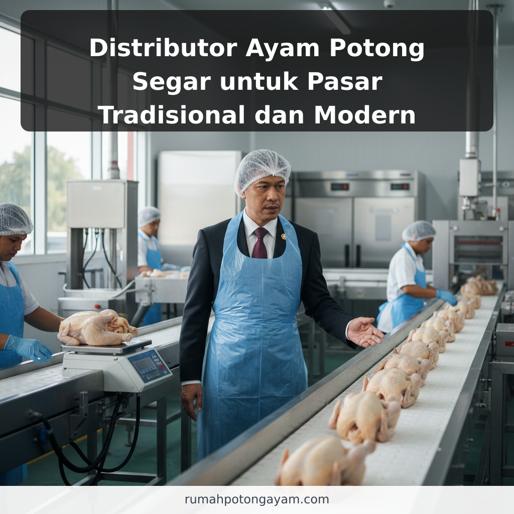 Distributor Ayam Potong Segar untuk Pasar Tradisional dan Modern