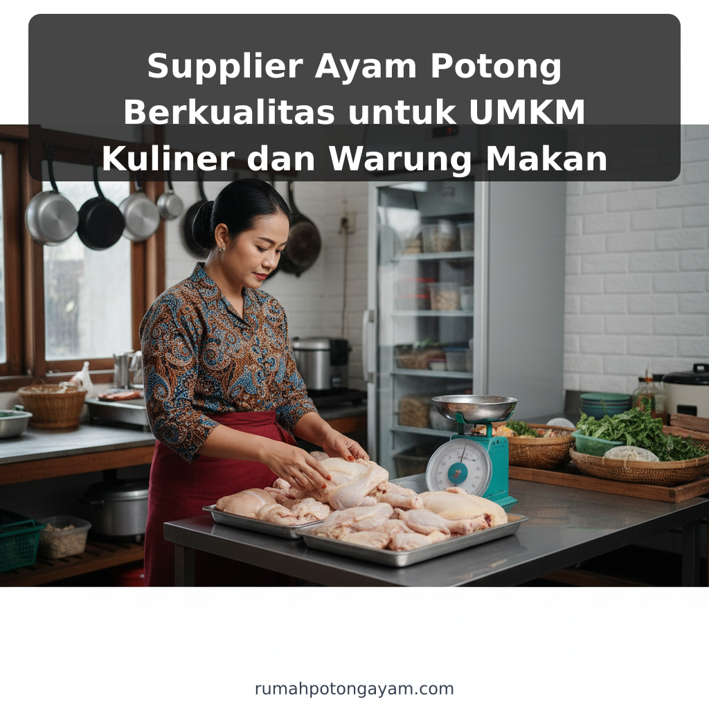 Supplier Ayam Potong Berkualitas untuk UMKM Kuliner dan Warung Makan